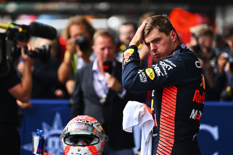 Max Verstappen: «Zum Glück hat man bei diesem Tempo auch ziemlich viel Abtrieb, das half sicher, das Auto unter Kontrolle zu bekommen»
