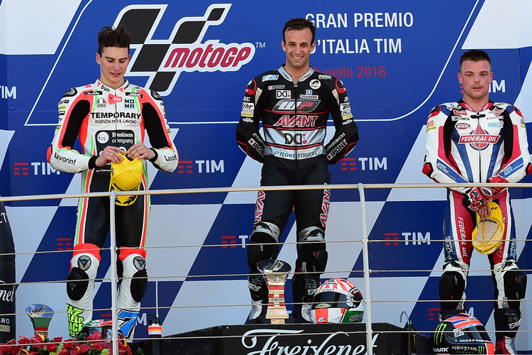 Moto2-Podest in Mugello: Baldassarri, Zarco und Lowes