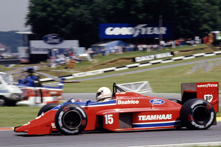 Alan Jones im Beatrice-Lola in Brands Hatch 1986