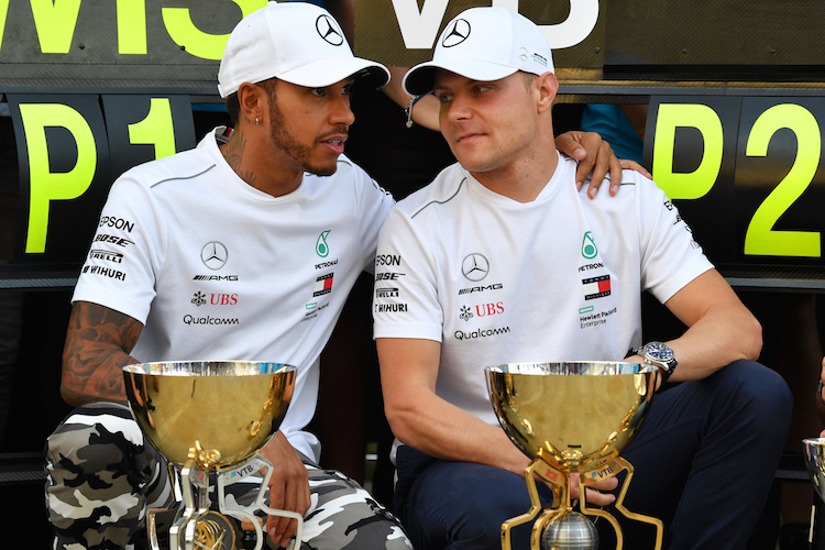 Lewis Hamilton und Valtteri Bottas