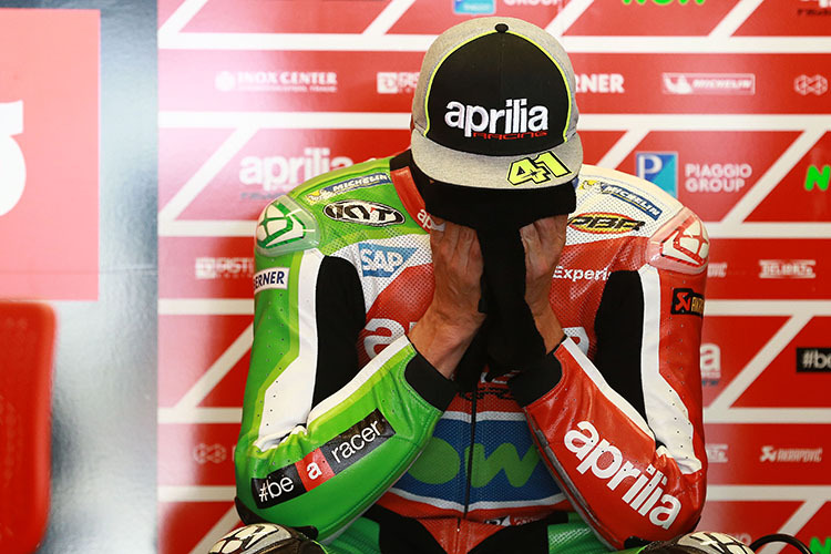 Enttäuschung pur bei Aleix Espargaró und Aprilia