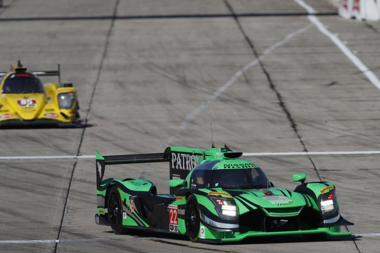 Auch der Nissan DPi muss mit den vielen Bodenwellen in Sebring zurecht kommen