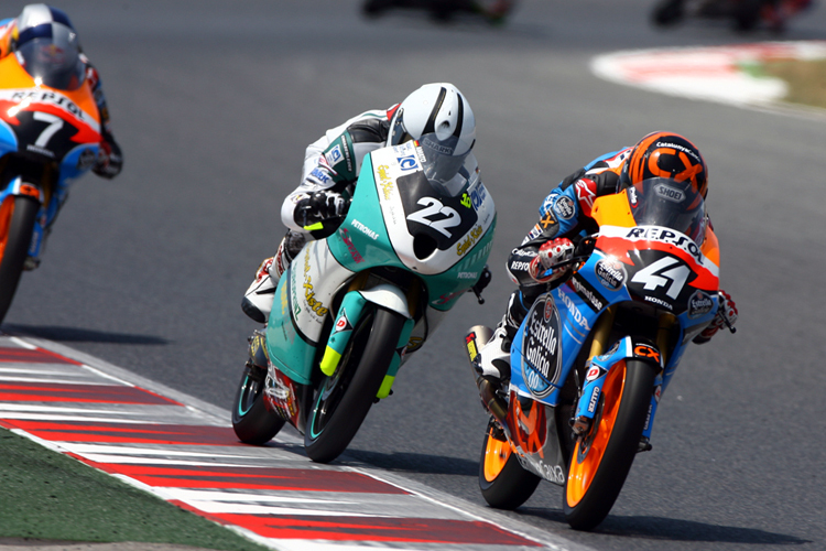 Luca Amato (22) und der spätere Sieger Francesco Bagnaia (41)