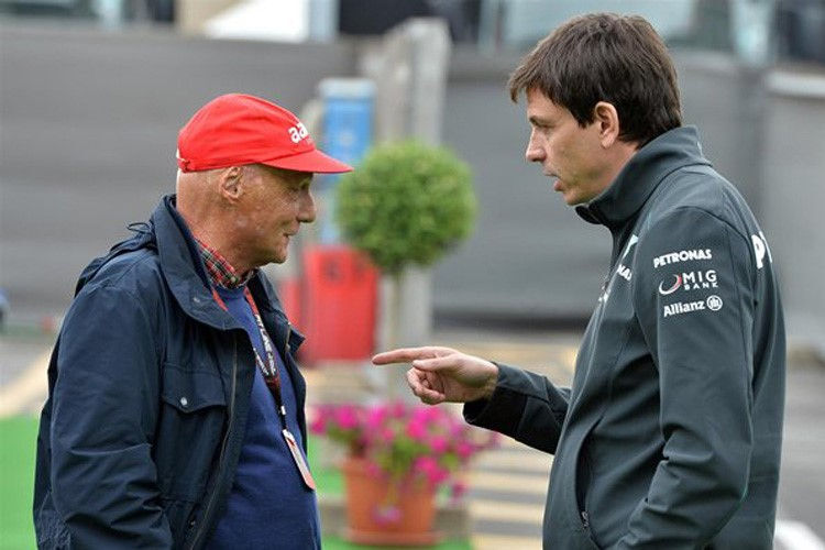 Niki Lauda und Toto Wolff