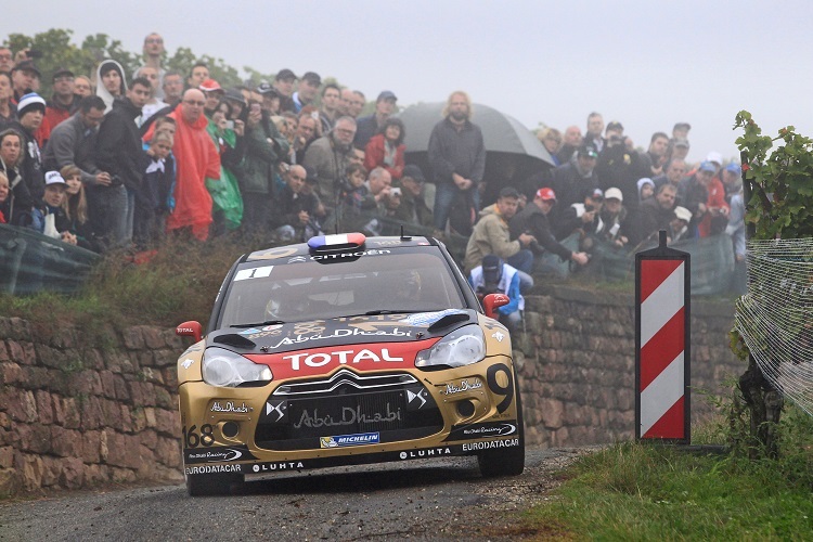 Sébastien Loeb bei seiner letzten Dienstfahrt