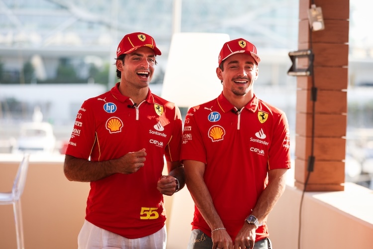 Carlos Sainz und Charles Leclerc