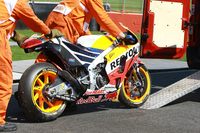 Marc Márquez sorgte für einigen Sachschaden bei Honda