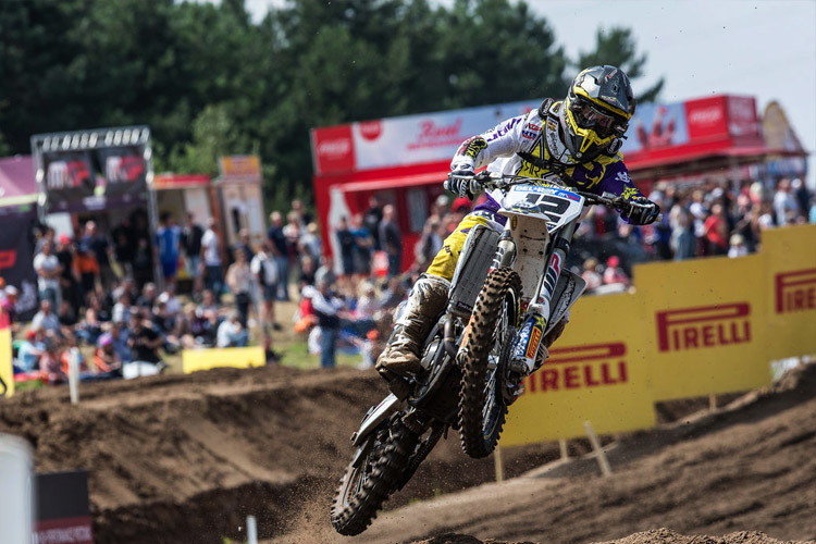 Max Nagl (Husqvarna) gewinnt den ersten Lauf in Lommel