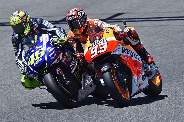 Dürften bei Yamaha und Honda bleiben: Rossi und Márquez