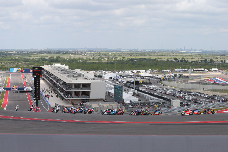 Das Moto3-Feld in Austin