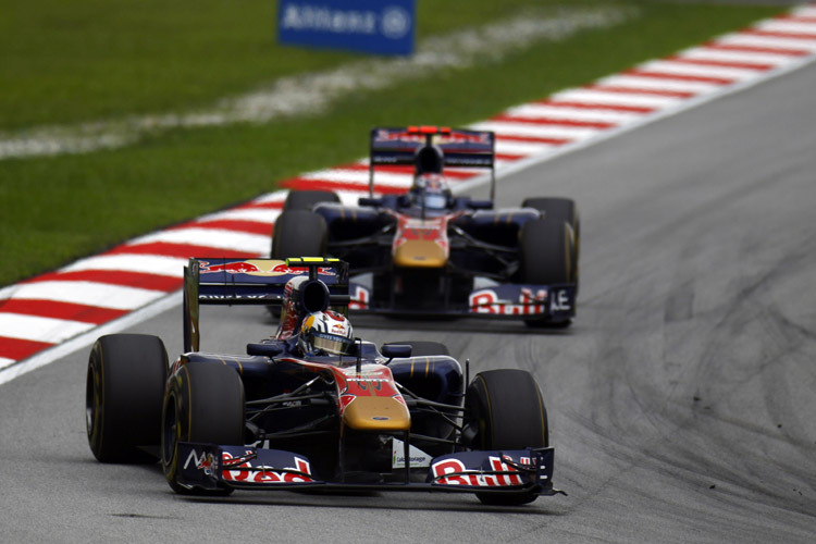 Das Toro Rosso-Duo im Paarlauf in Shanghai