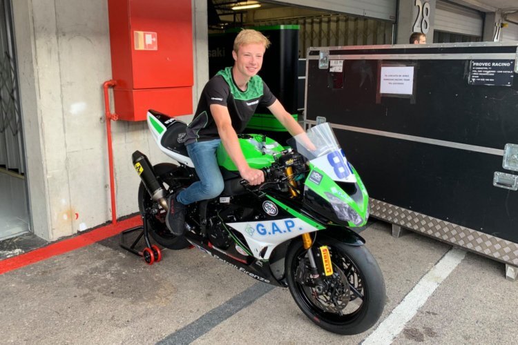 Jeffrey Buis machte in Portimao eine erste Sitzprobe auf der Kawasaki ZX-6R