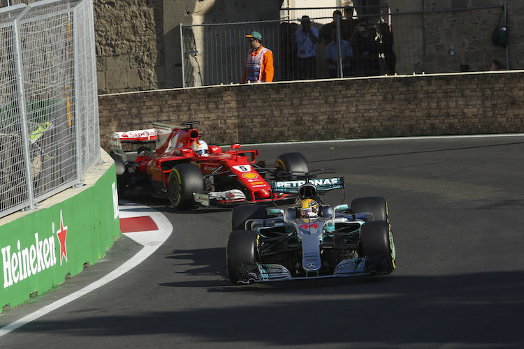 Lewis Hamilton und Sebastian Vettel