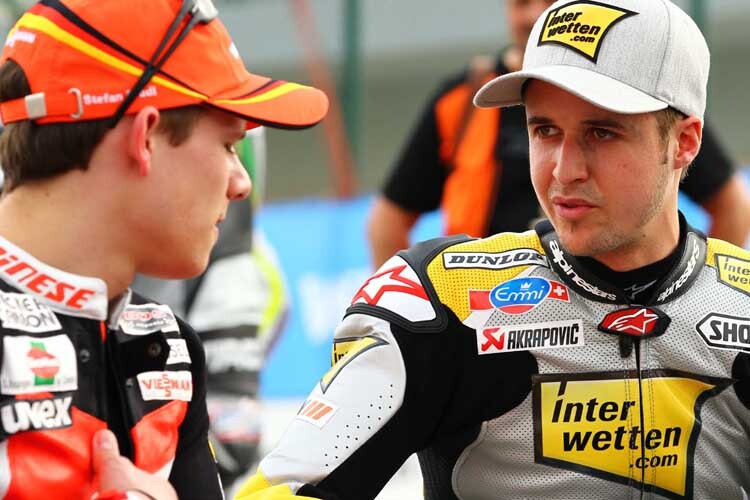 Tom Lüthi im Gespräch mit Stefan Bradl