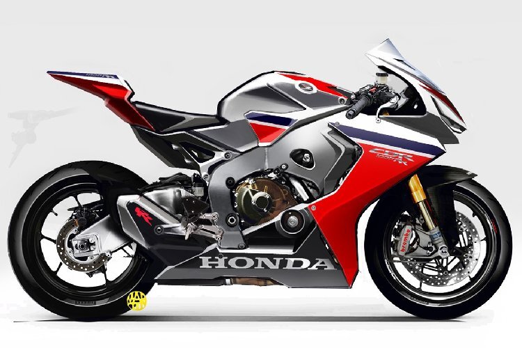 Das Bild zeigt eine Studie der 2016 vorgestellten Honda CBR1000RR