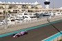 Lance Stroll sass bereits beim Abu Dhabi-Test im rosa Renner aus Silverstone