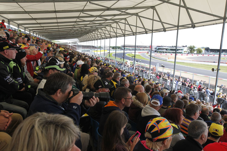 Der Silverstone-GP 2013 bot gut besuchte Tribünen