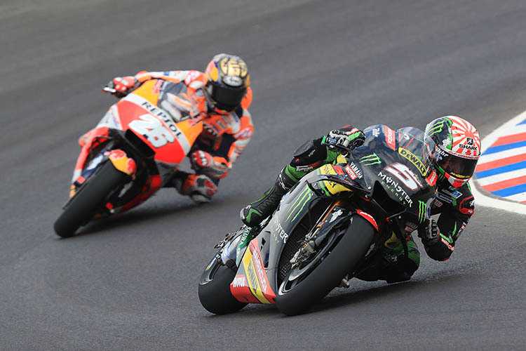 In Las Termas: Johann Zarco (5) vor Pedrosa