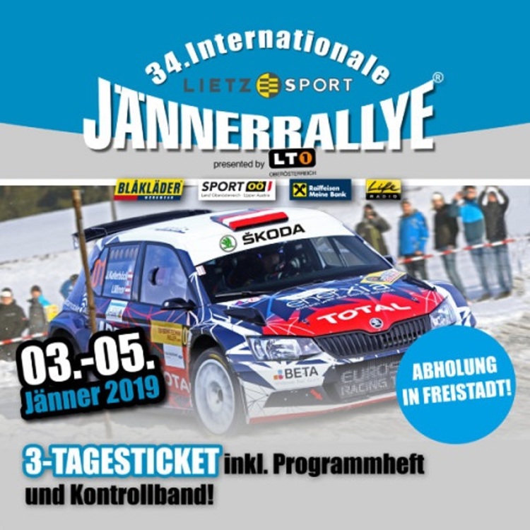 Jännerrallye mit Online-Ticketverkauf