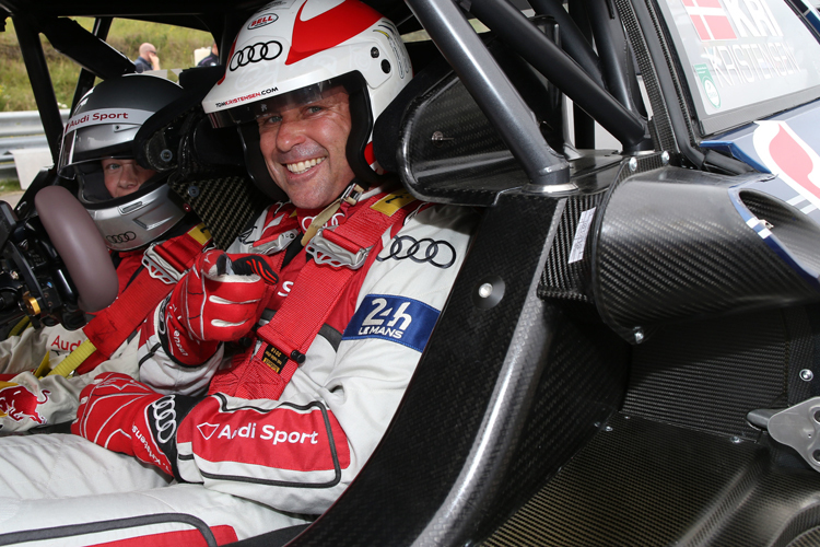 Tom Kristensen im DTM-Renntaxi