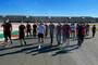 Die Aprilia-Truppe beim gemeinsamen Track-Walk
