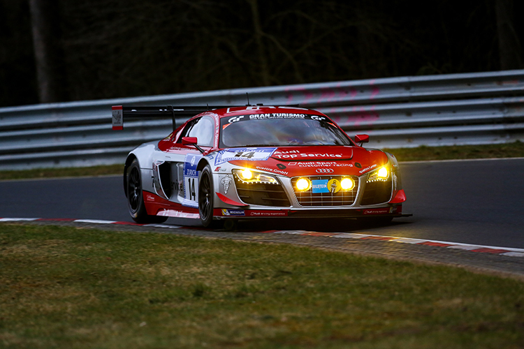 Insgesamt drei Audi R8 LMS ultra der ersten Generation gehen beim 24h Rennen an den Start