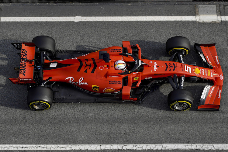 Bereits während der Testfahrten war Sebastian Vettel mit dem Mission-Winnow-Logo unterwegs