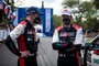 Herausforderer Elfyn Evans und Titelverteidiger Sébastien Ogier