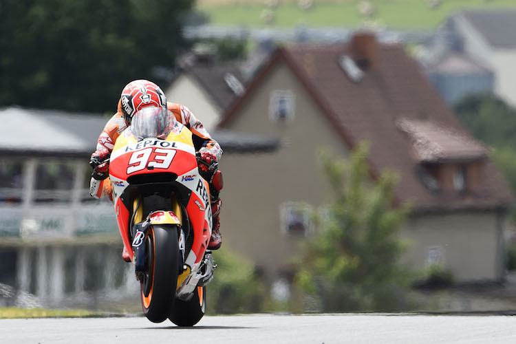 Marc Márquez fuhr an der Spitze ein einsames Rennen