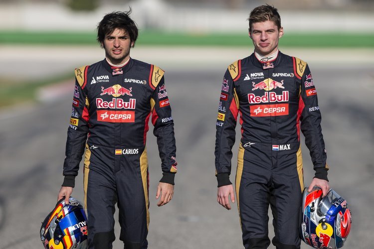 Carlos Sainz und Max Verstappen