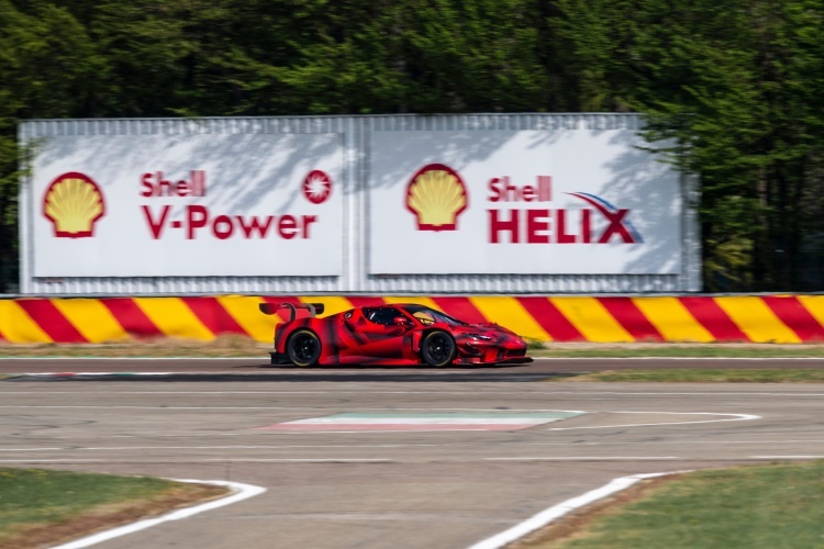 Der Ferrari 296 GT3 in Fiorano