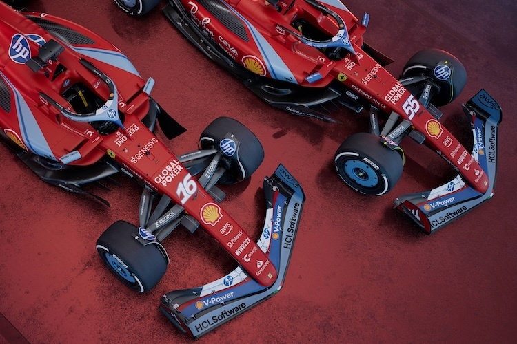 Der Speziallook von Ferrari verweist auf die Historie der Marke