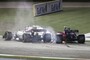 Das gab ein Knöllchen: Carlos Sainz (rechts) traf Lance Stroll