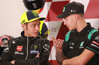 Fabio Quartararo (li.) und Valentino Rossi