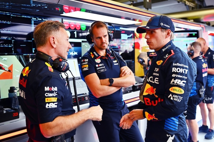 Christian Horner und Max Verstappen