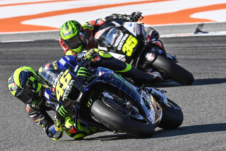 Valentino Rossi landete vor Cal Crutchlow auf Platz 12