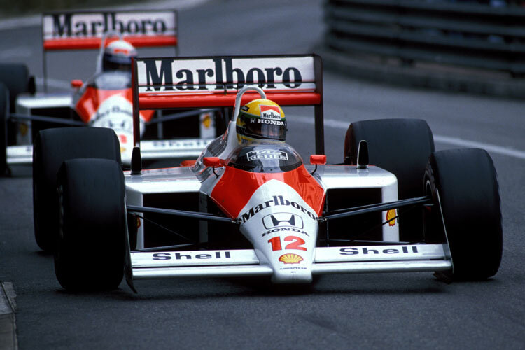 Wenn Ayrton Sennas gelber Helm im Rückspiegel auftauchte, machten viele Konkurrenten freiwillig Platz