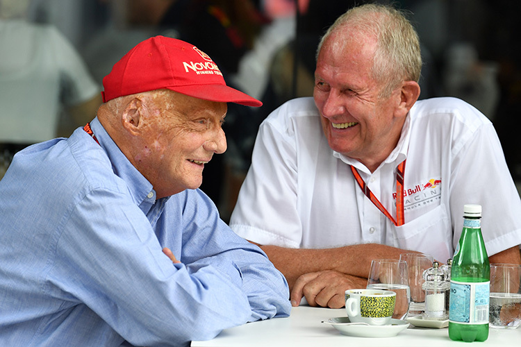 Gute Freunde: Niki Lauda und Dr. Helmut Marko 