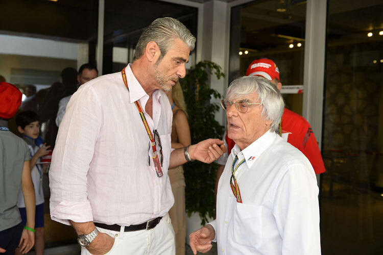 Maurizio Arrivabene mit Bernie Ecclestone