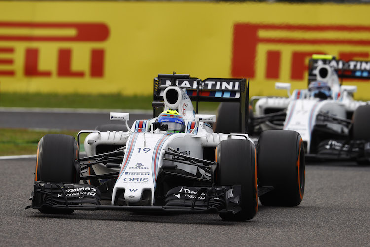 Felipe Massa vor Valtteri Bottas