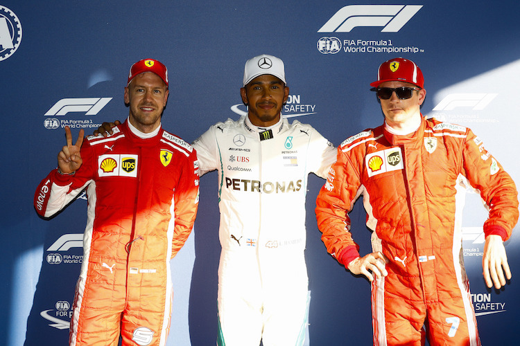 Vettel, Hamilton, Räikkönen