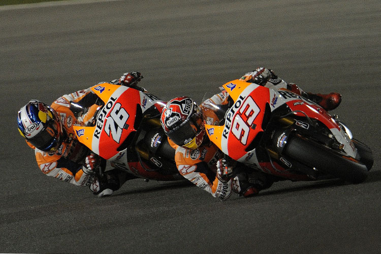 Marc Márquez vor Dani Pedrosa