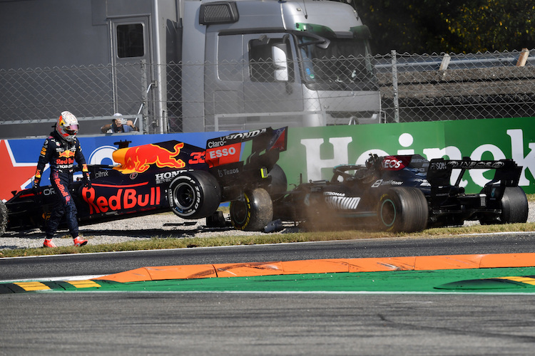 Max Verstappen und Lewis Hamilton in Monza