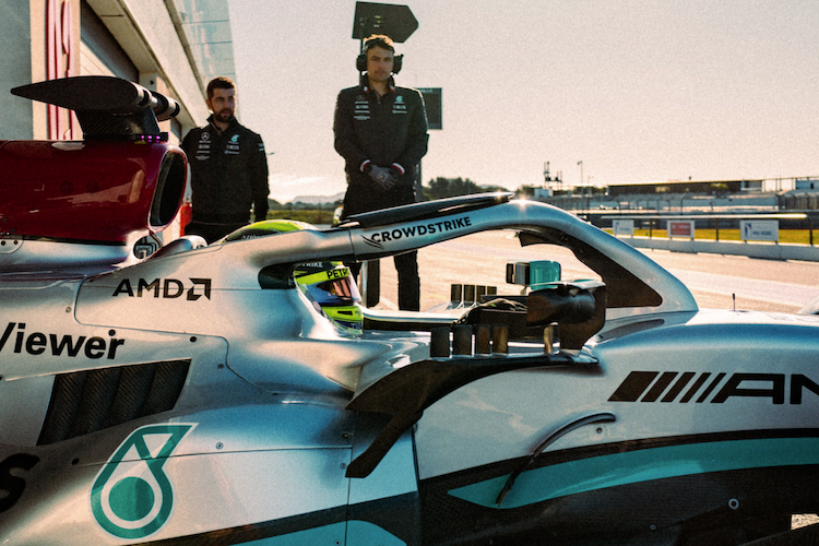 Lewis Hamilton an der Arbeit in Le Castellet