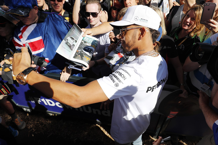 Lewis Hamilton im Albert-Park