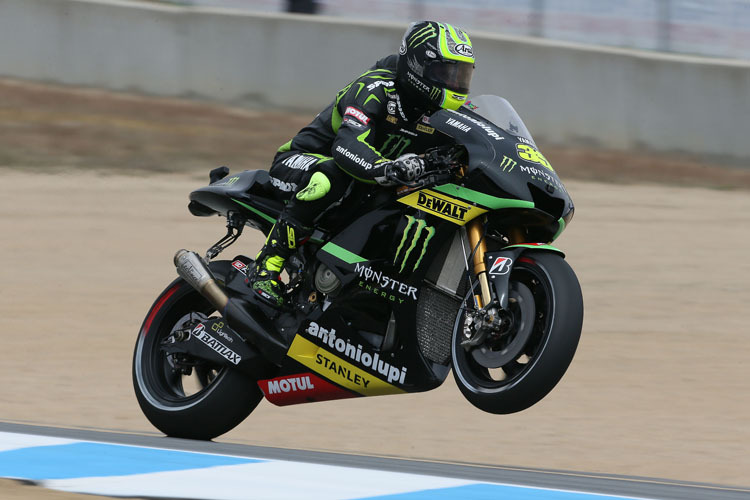 Cal Crutchlow im zweiten freien Training in Laguna Seca