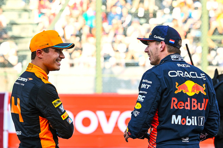 Lando Norris und Max Verstappen