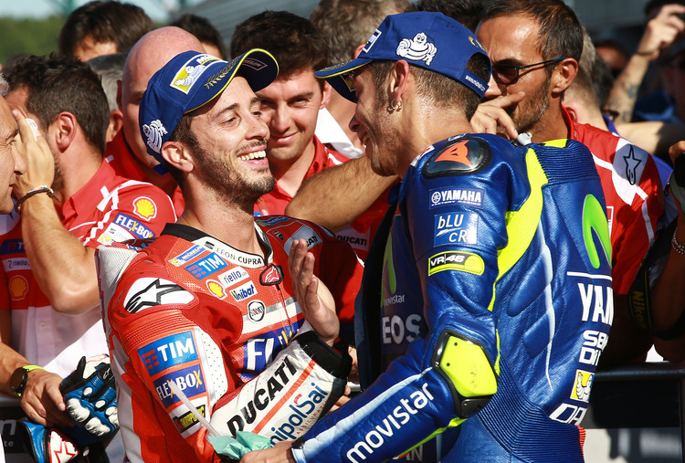 Andrea Dovizioso und Valentino Rossi