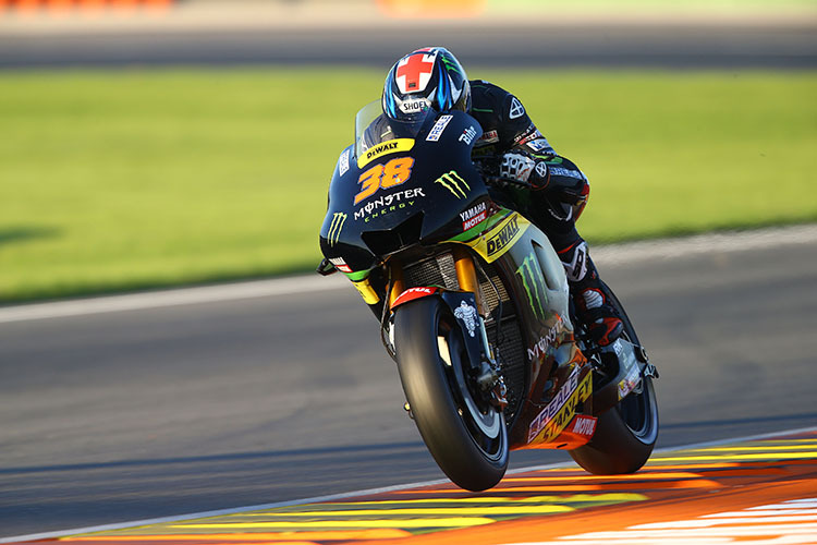 Bradley Smith in Valencia auf der Tech3-Yamaha für 2016