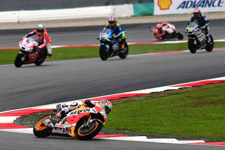 Dani Pedrosa vor Redding, Rins und Baz